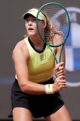 Mirra Andreeva of Russia during the match against Antonia Ruzic of Croatia at the Internazionali BNL d Italia 2026 tennis tournament at Foro Italico in Rome (Italy) on May, 7, 2026. AntoniettaxBaldassarre