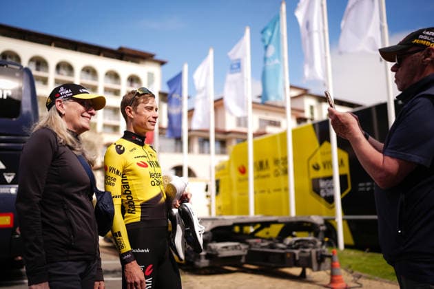Denmark’s Jonas Vingegaard Hansen of Team Visma Lease A Bike before training session in Sunny Beach, Thursday, May 7, 2026. - cycling.(Photo Massimo Paolone LaPresse)  Copyright: xMassimoxPaolone LaPressex