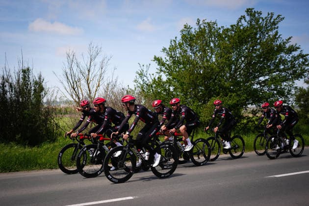 Riders of Tudor Pro Cycling Teamduring training session in Sunny Beach, Thursday, May 7, 2026. - cycling.(Photo Massimo Paolone LaPresse)  Copyright: xMassimoxPaolone LaPressex