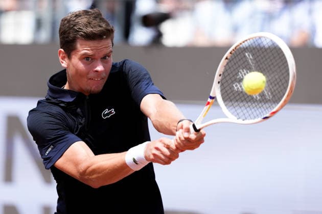 Alexander Blockx of Belgium during the match against Federico Cina of Italy at the Internazionali BNL d Italia 2026 tennis tournament at Foro Italico in Rome (Italy) on May, 7, 2026. AntoniettaxBaldassarre