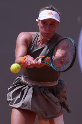 Leolia Jeanjean (FRA) during the match between Jasmine Paolini (ITA) vs Leolia Jeanjean (FRA) at the Italian Open in Rome, Thursday, May 7, 2026. (Alfredo Falcone LaPresse)  Copyright: xAlfredoxFalcone LaPressex