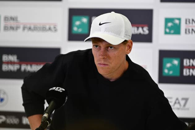 Foto IPP Cavaliere Emiliano. Roma 07 05 2026. Tennis Internazionali d Italia 2026. Nella foto: Jannik Sinner in conferenza stampa. Italy Photo Press - World Copyright italy ITALY  Copyright: xR4924_italyphotopressx