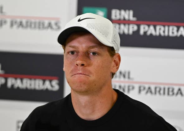 Foto IPP Cavaliere Emiliano. Roma 07 05 2026. Tennis Internazionali d Italia 2026. Nella foto: Jannik Sinner in conferenza stampa. Italy Photo Press - World Copyright italy ITALY  Copyright: xR4924_italyphotopressx