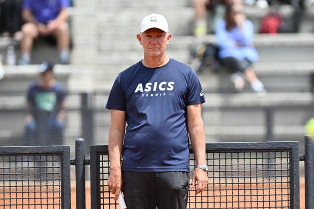 Foto IPP Cavaliere Emiliano. Roma 07 05 2026. Tennis Internazionali d Italia 2026. Nella foto: Thomas Johansson allenatore di Daniil Medvedev. Italy Photo Press - World Copyright italy ITALY  Copyright: xR4924_italyphotopressx