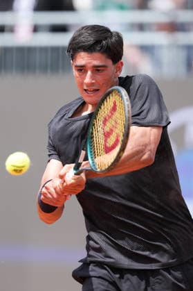 Federico Cina of Italy during the match against Alexander Blockx of Belgium at the Internazionali BNL d Italia 2026 tennis tournament at Foro Italico in Rome (Italy) on May, 7, 2026. AntoniettaxBaldassarre