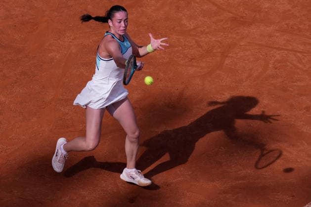Tereza Valentova (CZE) during the match between Coco Gauff ((USA) vs Tereza Valentova (CZE) at the Italian Open in Rome, Thursday, May 7, 2026. (Alfredo Falcone LaPresse)  Copyright: xAlfredoxFalcone LaPressex