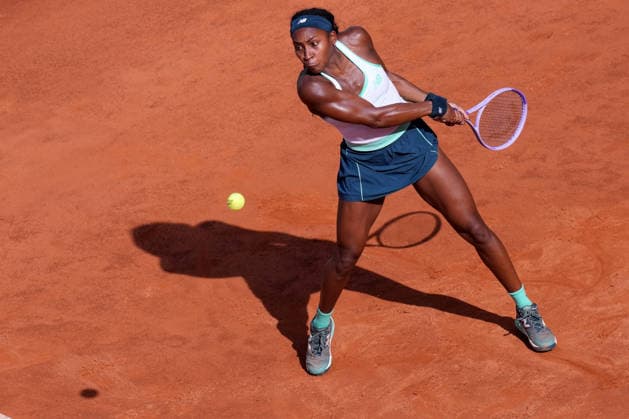 Coco Gauff ((USA) during the match between Coco Gauff ((USA) vs Tereza Valentova (CZE) at the Italian Open in Rome, Thursday, May 7, 2026. (Alfredo Falcone LaPresse)  Copyright: xAlfredoxFalcone LaPressex