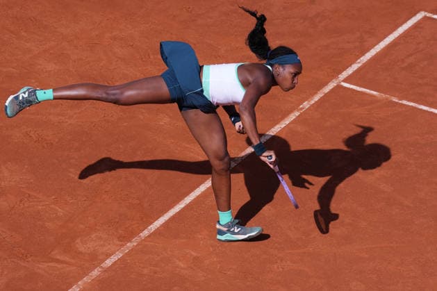 Coco Gauff ((USA) during the match between Coco Gauff ((USA) vs Tereza Valentova (CZE) at the Italian Open in Rome, Thursday, May 7, 2026. (Alfredo Falcone LaPresse)  Copyright: xAlfredoxFalcone LaPressex