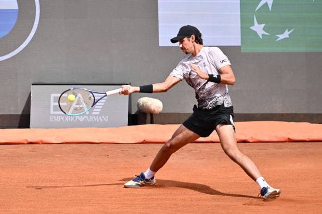 Alexei Popyrin of Australia against Matteo Berrettini of Italy during the Internazionali BNL d Italia Day Three at Foro Italico on May 7, 2026 in Rome, Italy.  Copyright: xDomenicoxCippitelli IPAxSportx xipa-agency.netx xx IPA_74492252 IPA_Agency_IPA74492252