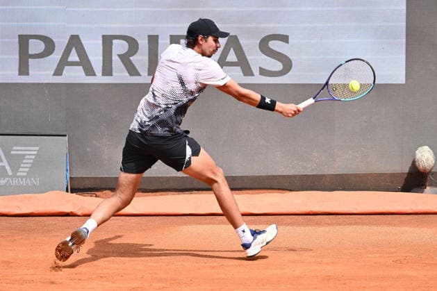 TENNIS - Internazionali di Tennis - Internazionali BNL d Italia Alexei Popyrin of Australia against Matteo Berrettini of Italy during the Internazionali BNL d Italia Day Three at Foro Italico on May 7, 2026 in Rome, Italy. Rome Italy  Copyright: xIPAxSport ABACAx