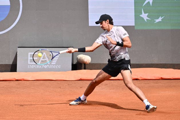 TENNIS - Internazionali di Tennis - Internazionali BNL d Italia Alexei Popyrin of Australia against Matteo Berrettini of Italy during the Internazionali BNL d Italia Day Three at Foro Italico on May 7, 2026 in Rome, Italy. Rome Italy  Copyright: xIPAxSport ABACAx