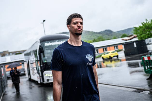easycredit BBL Basketball Bundesliga 2025 2026 33 Matchday 07 05 2026 Science City Jena vs MLP Academics Heidelberg Samuell Williamson Heidelberg , Portrait, Arrival before the match Sparkassen Arena