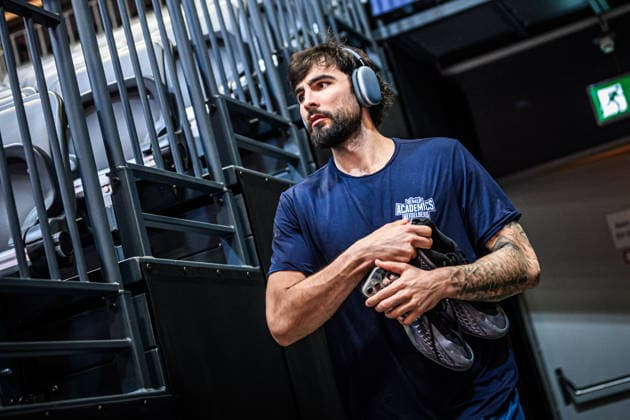 easycredit BBL Basketball Bundesliga 2025 2026 33 Matchday 07 05 2026 Science City Jena vs MLP Academics Heidelberg Marcel Keßen Heidelberg , Portrait, focused before training Sparkassen Arena
