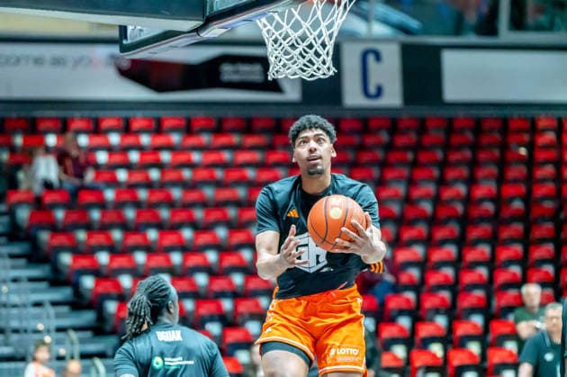 Chemnitz, Germany 07 May 2026 1 BBL 2025 2026 Sp 33 Niners Chemnitz vs Skyliners Frankfurt In the picture Kostja Mushidi 99 throwing in Copyright: xFotostandx xNachtigallx