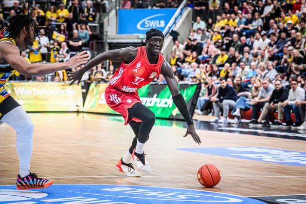 Wenyen Gabriel FC Bayern Basketball, 32 GER, MHP Riesen Ludwigsburg vs FC Bayern Muenchen Basketball, Basketball Bundesliga, easycredit BBL, 33 Matchday, Season 2025 2026, 07 05 2026 GER, MHP Riesen Ludwigsburg vs FC Bayern Muenchen Basketball, Basketball Bundesliga, easycredit BBL, 33 Matchday, Season 2025 2026, 07 05 2026 Ludwigsburg Copyright: xSandyxDinkelackerx EP_SDR