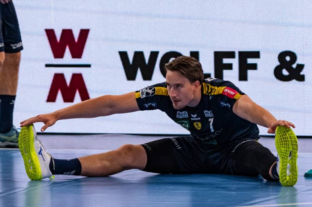 DAIKIN Handball Bundesliga TVB Stuttgart vs Rhein Neckar Löwen 07 05 2026 Stuttgart, GERMANY 07 May 2026 Robert Timmermeister Rhein Neckar Löwen, 7 at the warm-up before the match between TVB Stuttgart and Rhein Neckar Löwen on match day 31 of the Daikin Handball Bundesliga at the Porsche Arena Copyright: xBEAUTIFULxSPORTS Steinx