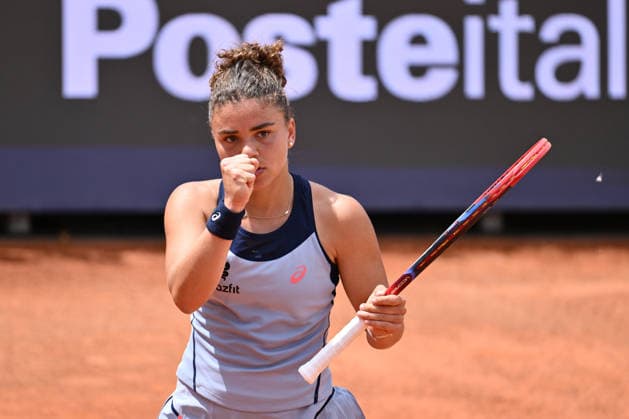 Internazionali BNL D Italia 2026 - Day Three Jasmine Paolini of Italy competes against Leolia Jeanjean of France during the Internazionali BNL d Italia Day Three at Foro Italico on May 7, 2026, in Rome, Italy. Rome Italy  Copyright: xDomenicoxCippitellix originalFilename:cippitelli-itainter260507_npSZG.jpg