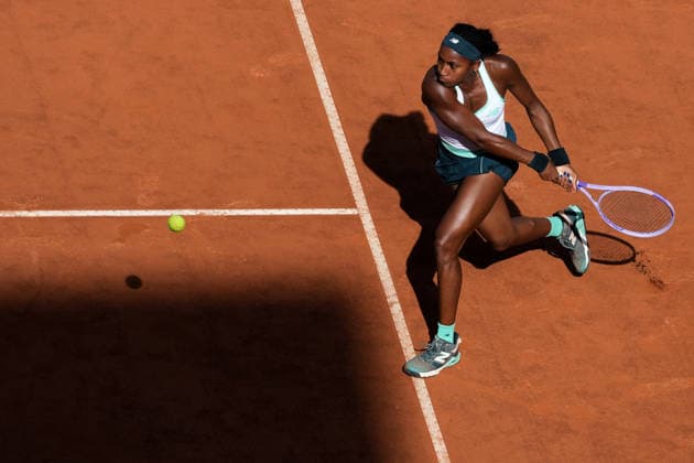 Coco Gauff of United States during the match against Tereza Valentova of Czech Republic at the Internazionali BNL d Italia 2026 tennis tournament at Foro Italico in Rome (Italy) on May, 7, 2026. AntoniettaxBaldassarre