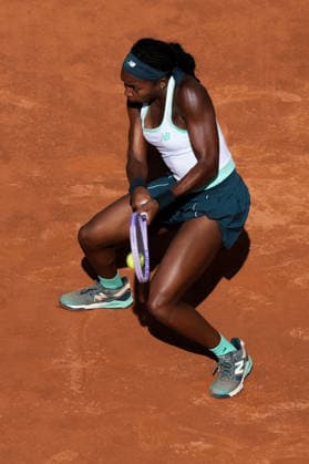 Coco Gauff of United States during the match against Tereza Valentova of Czech Republic at the Internazionali BNL d Italia 2026 tennis tournament at Foro Italico in Rome (Italy) on May, 7, 2026. AntoniettaxBaldassarre