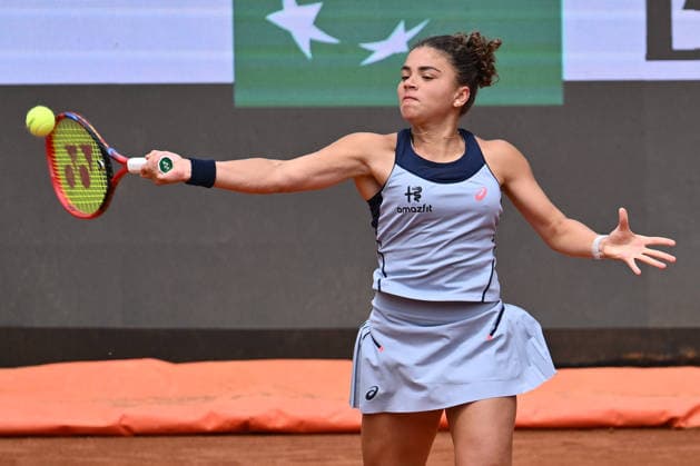 Internazionali BNL D Italia 2026 - Day Three Jasmine Paolini of Italy competes against Leolia Jeanjean of France during the Internazionali BNL d Italia Day Three at Foro Italico on May 7, 2026, in Rome, Italy. Rome Italy  Copyright: xDomenicoxCippitellix originalFilename:cippitelli-itainter260507_npwwC.jpg