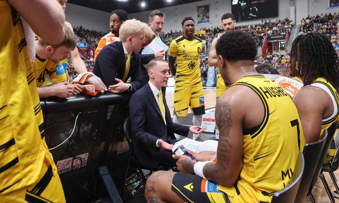 Ludwigsburg , easyCredit Basketball Bundesliga MHP Riesen Ludwigsburg vs Bayern Munich , Coach Mikko Riipinen Riesen