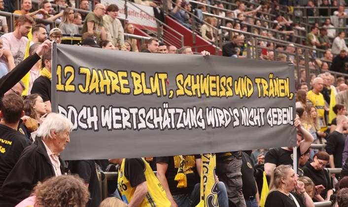 Ludwigsburg , easyCredit Basketball Bundesliga MHP Riesen Ludwigsburg vs Bayern Munich , Fans Riesen