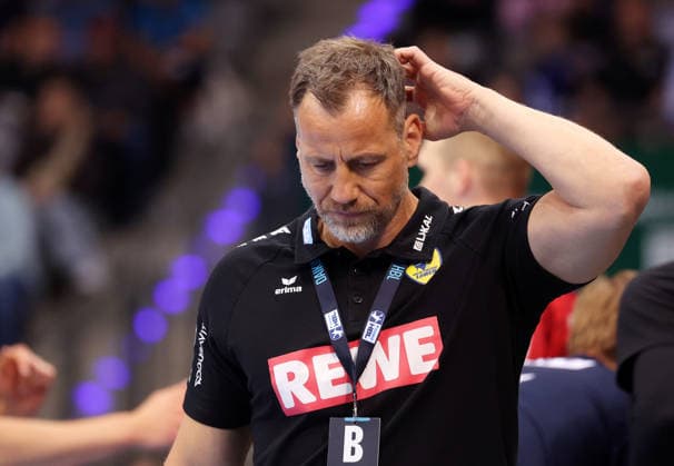 07 05 2026, Germany, Stuttgart, DAIKIN HBL Handball Bundesliga season 2025 2026, TVB Stuttgart vs Rhein Neckar Löwen, RNL coach Maik Machulla