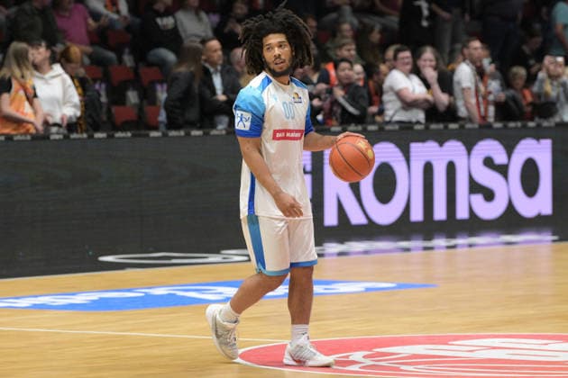 easyCredit Basketball Bundesliga, Matchday 33, Niners Chemnitz Frankfurt Skyliners 07 05 2026 from 18 30 h Chemnitz, Chemnitz Arena In the photo Tyger Campbell 00 easyCredit Basketball Bundesliga, Matchday 33, Niners Chemnitz Frankfurt Skyliners Chemnitz Saxony Germany Copyright: xEHLxMedia MichelxKöhlerx 20260705-Niners Chemnitz-Frankfurt Skyliners_038