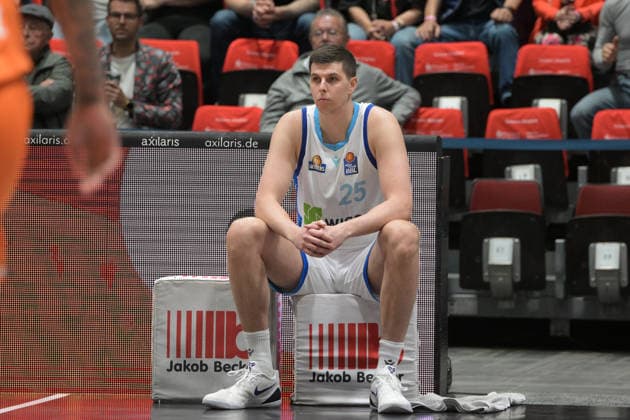 easyCredit Basketball Bundesliga, Matchday 33, Niners Chemnitz Frankfurt Skyliners 07 05 2026 from 18 30 hrs Chemnitz, Chemnitz Arena In photo Jacob Knauf 25 easyCredit Basketball Bundesliga, Matchday 33, Niners Chemnitz Frankfurt Skyliners Chemnitz Saxony Germany Copyright: xEHLxMedia MichelxKöhlerx 20260705-Niners Chemnitz-Frankfurt Skyliners_053