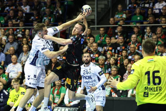 Felix Claar SC Magdeburg,7 Quarterfinals Handball Machineseeker Champions League Season 2025 2026 SC Magdeburg vs SC Pick Szeged at the GETEC Arena in Magdeburg Action,Handball,Germany,07 05 2026