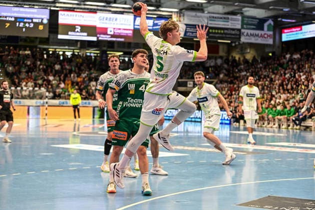 DAIKIN HBL Bundesliga Frisch Auf Göppingen HSG Wetzlar Göppingen, 07 05 2026 Tristan Kirschner HSG Wetzlar, 05 on jump shot Göppingen, 07 05 2026 31 DAIKIN Handball Bundesliga matchday, Frisch Auf Göppingen HSG Wetzlar, EWS Arena, Göppingen Copyright: xBEAUTIFULxSPORTS Märklx