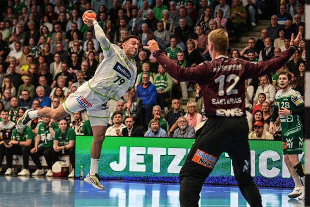 DAIKIN HBL Bundesliga Frisch Auf Göppingen HSG Wetzlar Göppingen, 07 05 2026 Ahmed Nafea HSG Wetzlar, 79 on a jump shot Göppingen, 07 05 2026 31 DAIKIN Handball Bundesliga matchday, Frisch Auf Göppingen HSG Wetzlar, EWS Arena, Göppingen Copyright: xBEAUTIFULxSPORTS Märklx
