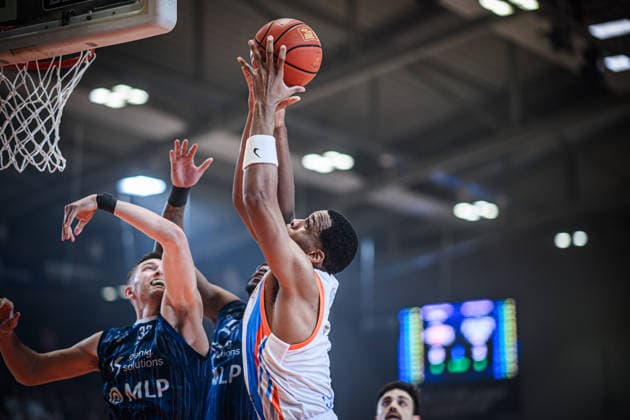 easycredit BBL Basketball Bundesliga 2025 2026 33 Matchday 07 05 2026 Science City Jena vs MLP Academics Heidelberg William McNair Jena Rebound against two opponents Sparkassen Arena