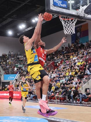 Ludwigsburg , easyCredit Basketball Bundesliga MHP Riesen Ludwigsburg vs Bayern Munich , Brandon Tischler Riesen