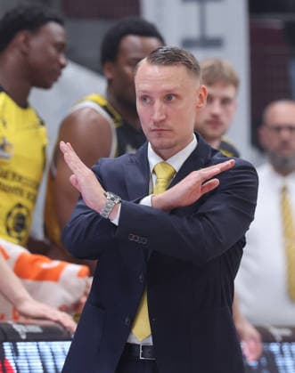 Ludwigsburg , easyCredit Basketball Bundesliga MHP Riesen Ludwigsburg vs Bayern Munich , Coach Mikko Riipinen Riesen