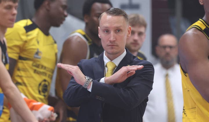 Ludwigsburg , easyCredit Basketball Bundesliga MHP Riesen Ludwigsburg vs Bayern Munich , Coach Mikko Riipinen Riesen