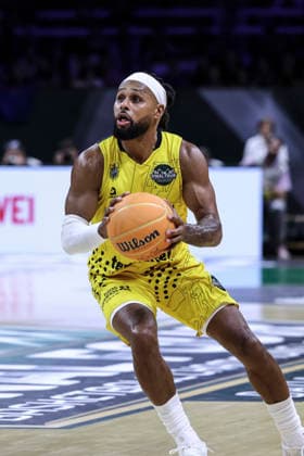 May 7, 2026, Badalona, Barcelona, Spain: Patty Mills of La Laguna Tenerife in action during the Final Four Basketball Champions League Semi Finals basketball match played between Rytas Vilnius and La Laguna Tenerife at Palau Olimpic Badalona on May 07, 2026 in Badalona, Barcelona, Spain. Badalona Spain - ZUMAa181 20260507_zaa_a181_041 Copyright: xJavierxBorregox