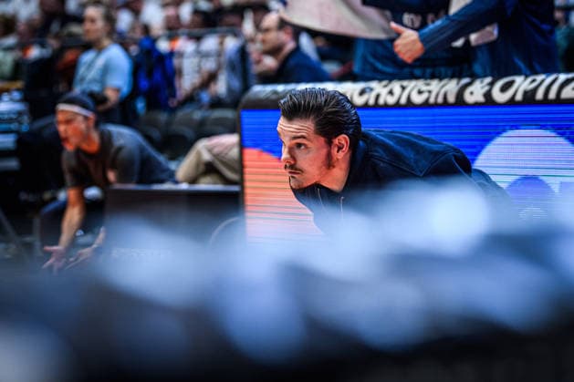 easycredit BBL Basketball Bundesliga 2025 2026 33 Matchday 07 05 2026 Science City Jena vs MLP Academics Heidelberg Coach Carlo Finetti Heidelberg full of tension, Portrait Sparkassen Arena