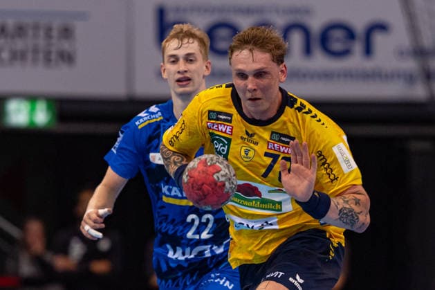 DAIKIN Handball Bundesliga TVB Stuttgart vs Rhein Neckar Löwen 07 05 2026 Stuttgart, GERMANY 07 May 2026 Edwin Aspenbäck Rhein Neckar Löwen, 78 on the counterattack during the match between TVB Stuttgart and Rhein Neckar Löwen on matchday 31 of the Daikin Handball Bundesliga at the Porsche Arena Copyright: xBEAUTIFULxSPORTS Steinx