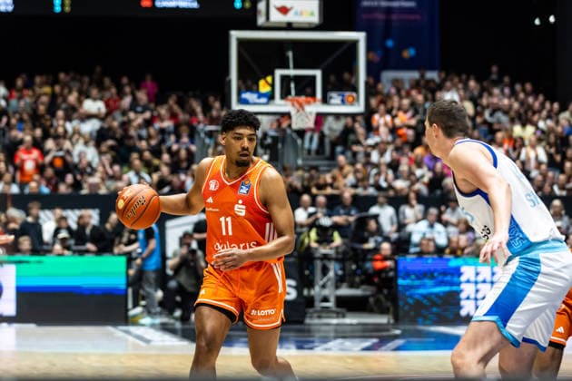 GER, easy Credit Basketball Bundesliga, Niners Chemnitz Frankfurt Skyliners 07 05 2026, Messe, Chemnitz, GER, easy Credit Basketball Bundesliga, Niners Chemnitz Frankfurt Skyliners Kostja Mushidi Niners Chemnitz, 11 Foto Alexander Trienitz Chemnitz Messe Sachsen Germany
