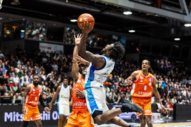 GER, easy Credit Basketball Bundesliga, Niners Chemnitz Frankfurt Skyliners 07 05 2026, Messe, Chemnitz, GER, easy Credit Basketball Bundesliga, Niners Chemnitz Frankfurt Skyliners Isaiah Swope Frankfurt Skyliners 1 Foto Alexander Trienitz Chemnitz Messe Sachsen Germany