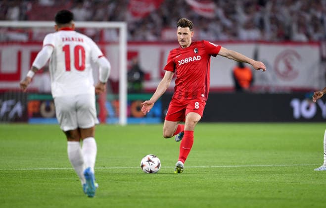 FOOTBALL EUROPE LEAGUE SEASON 2025 2026 Semi-final second leg 07 05 2026 SC Freiburg SC Braga Maximilian Eggestein SC Freiburg