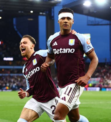 Ollie Watkins of Aston Villa celebrates scoring a goal after making the score 1-0. Aston Villa v Nottingham Forest, UEFA Europa League, Semi Final, Second Leg, Football, Villa Park, Birmingham, UK - 07 May 2026Birmingham Villa Park United Kingdom EDITORIAL USE ONLY No use with unauthorised audio, video, data, fixture lists, club league logos or live services. Online in-match use limited to 120 images, no video emulation. No use in betting, games or single club league player publications. Copyright: xJamesxMarsh Shutterstockx 16861510bq