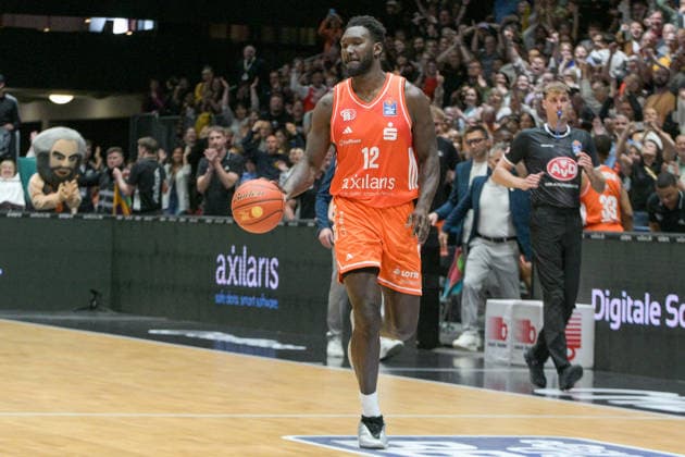 easyCredit Basketball Bundesliga, Matchday 33, Niners Chemnitz Frankfurt Skyliners 07 05 2026 from 18 30 h Chemnitz, Chemnitz Arena In the photo Amadou Sow 12 easyCredit Basketball Bundesliga, Matchday 33, Niners Chemnitz Frankfurt Skyliners Chemnitz Saxony Germany Copyright: xEHLxMedia MichelxKöhlerx 20260705-Niners Chemnitz-Frankfurt Skyliners_107