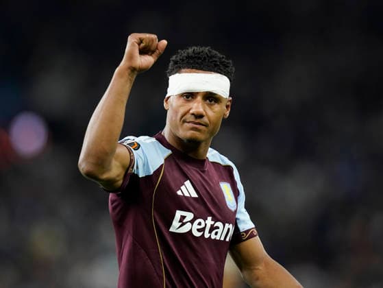 Birmingham, England, 7th May 2026. Ollie Watkins of Aston Villa during the Aston Villa vs Nottingham Forest UEFA Europa League semi final match 2nd leg match at Villa Park, Birmingham. Picture credit should read: Andrew Yates Sportimage EDITORIAL USE ONLY. No use with unauthorised audio, video, data, fixture lists, club league logos or live services. Online in-match use limited to 120 images, no video emulation. No use in betting, games or single club league player publications. SPI_061_AY_Villa_Forest SPI-4782-0061