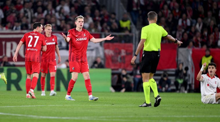 FOOTBALL EUROPA LEAGUE SEASON 2025 2026 Semi-final second leg 07 05 2026 SC Freiburg SC Braga Matthias Ginter SC Freiburg