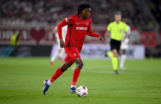 FOOTBALL EUROPA LEAGUE SEASON 2025 2026 Semi-final second leg 07 05 2026 SC Freiburg SC Braga Johan Manzambi SC Freiburg