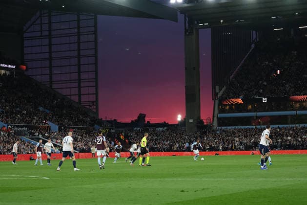BIRMINGHAM, ENGLAND - MAY 07 : during the UEFA Europa League Semi Final second leg football match between Aston Villa and Nottingham Forest at Villa Park on May 07, 2026 in Birmingham, England. Copyright: xPaulxBonserx xSportsxPressxPhotox Sportspressphoto_SPR142515
