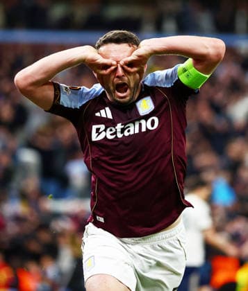 John McGinn of Aston Villa celebrates scoring a goal after making the score 4-0. Aston Villa v Nottingham Forest, UEFA Europa League, Semi Final, Second Leg, Football, Villa Park, Birmingham, UK - 07 May 2026Birmingham Villa Park United Kingdom EDITORIAL USE ONLY No use with unauthorised audio, video, data, fixture lists, club league logos or live services. Online in-match use limited to 120 images, no video emulation. No use in betting, games or single club league player publications. Copyright: xJamesxMarsh Shutterstockx 16861510df