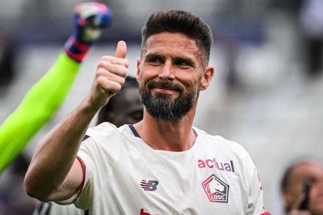 April 26, 2026, Paris, France, France: Olivier GIROUD of Lille during the Ligue 1 match between Paris FC and Lille OSC (LOSC) at Jean-Bouin Stadium on April 26, 2026 in Paris, France. Paris FC V Lille OSC - Ligue 1  - ZUMAm308 20260426_zsp_m308_036 Copyright: xMatthieuxMirvillex